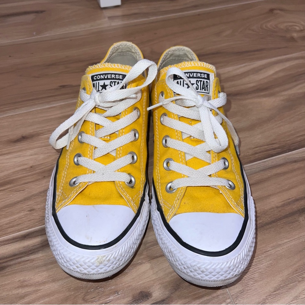 Yellow Converse All Star Low Top size 6